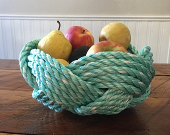 Nautical Decor - Nautical Rope Bowl - Nautical Gift - Nautical Wedding Gifts - Tying The Knot Gifts - Rope Bowl - Nautical Wedding Gift -