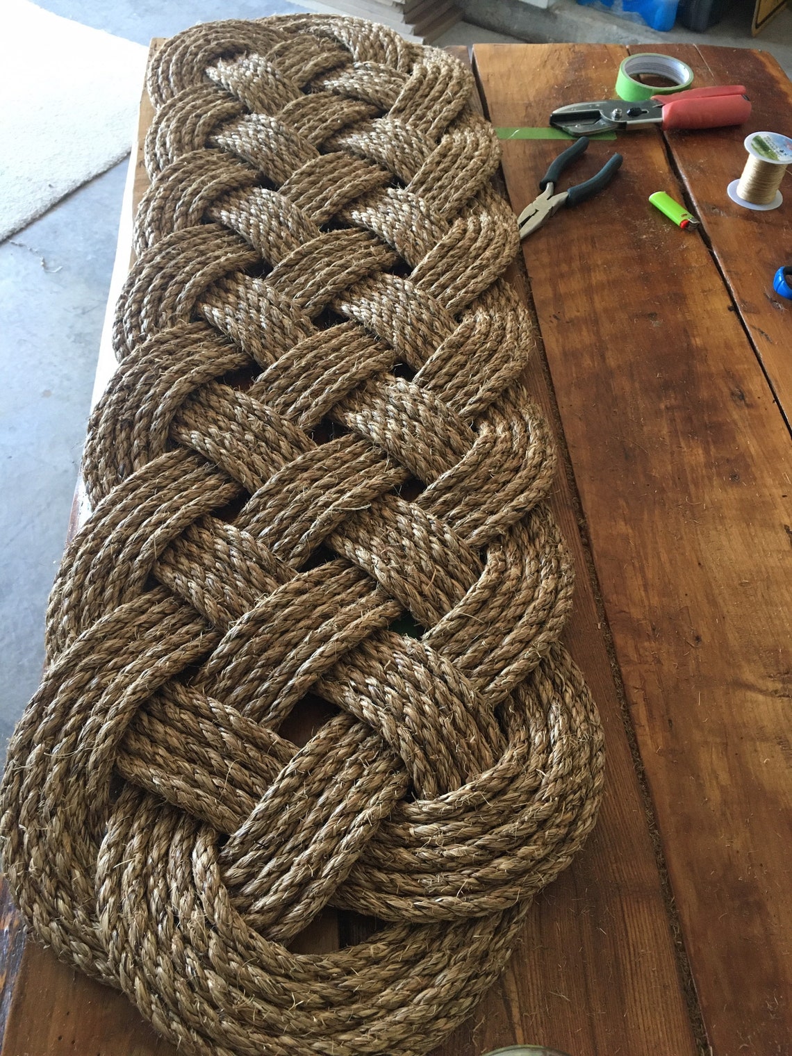 Outdoor Rug Rope Mat Rope Rug Nautical Decor Rope Etsy