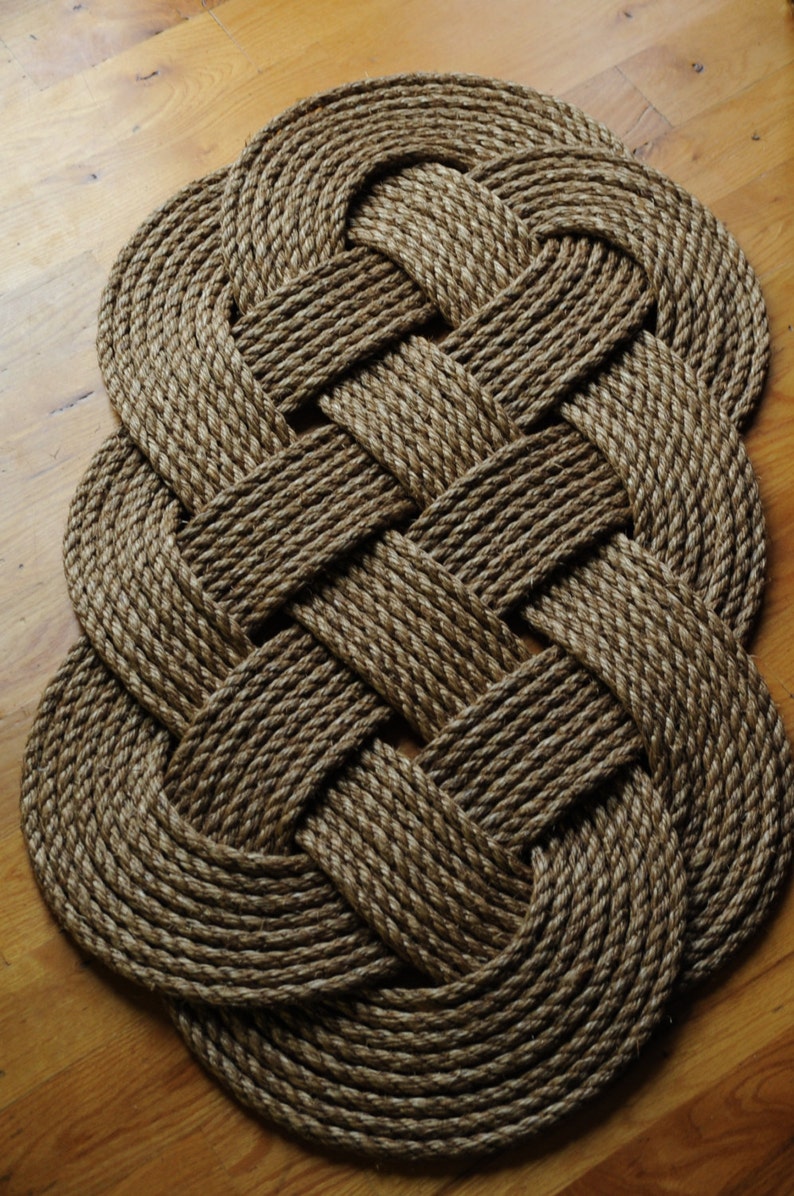 Nautical Decor Manila Rope Rug Rope Mat Front Door Rug Etsy