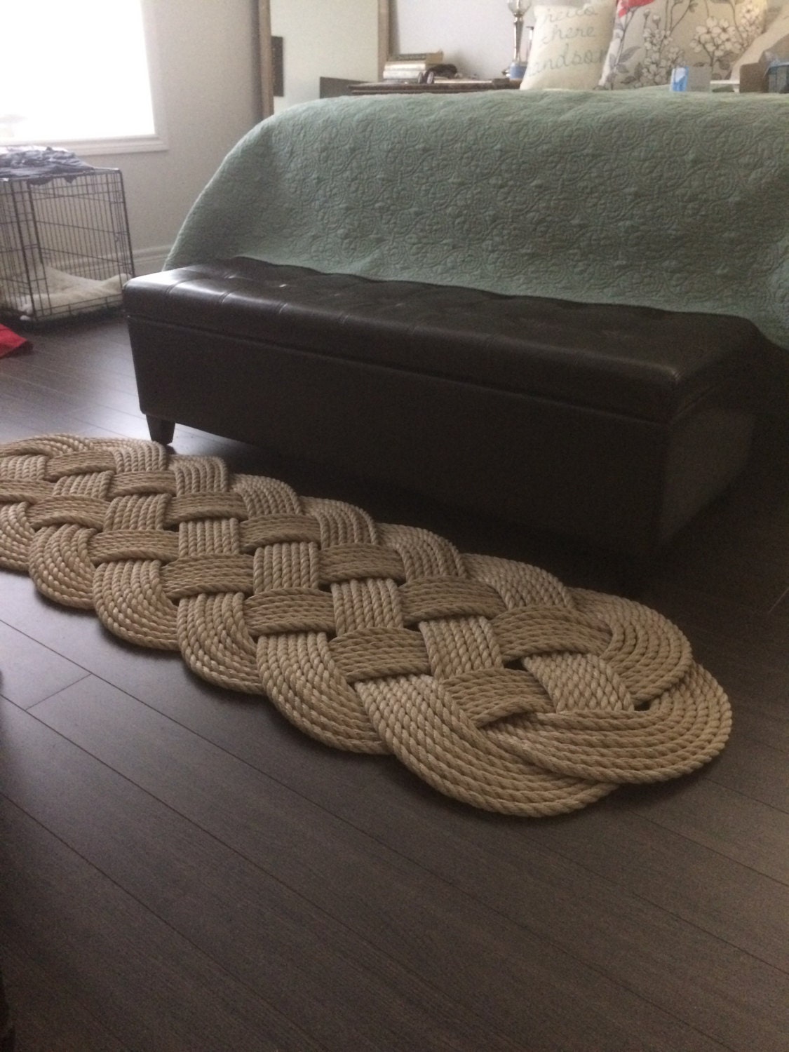 Pro Manila Rope Rug Nautical Decor Rope Mat Tan Rope Rug Etsy