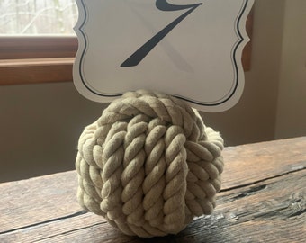 10 Khaki Cotton Wedding Knots - Nautical Wedding - nautical decor (this is for 10 knots)