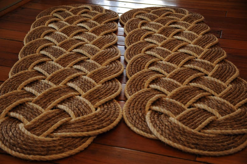 Rope Rug Manila and Sisal Rope Rug Nautical Rope Rug Etsy