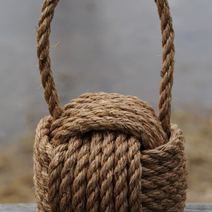 1 Doorstop Nautical Decor Heavy Rope Doorstop Nautical Gift Nautical Doorstop Manila Doorstopper image 3