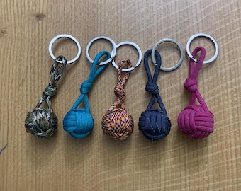 Keychain - Nautical Keychain - Monkey Fist Knot - sailing gift - nautical gift - this listing is for 1 keychain