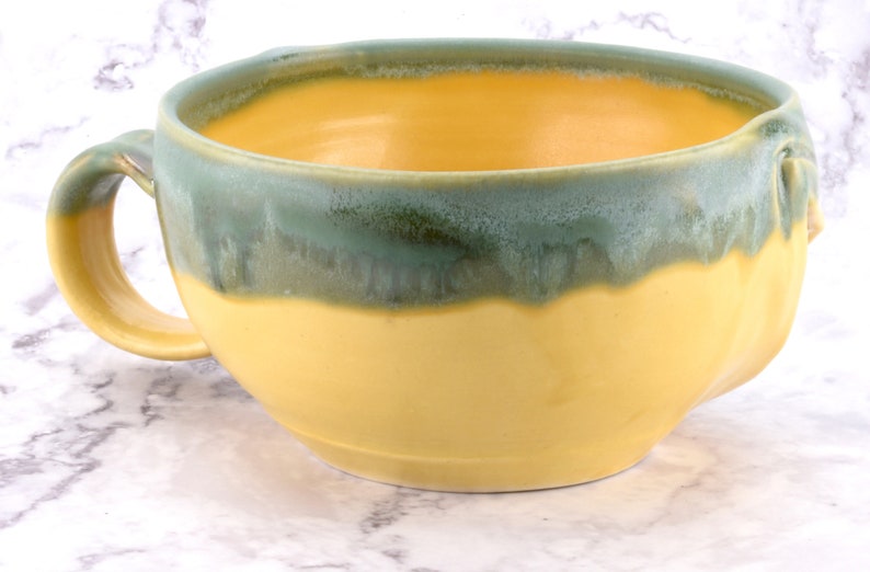 Follow Your Bliss Mug ceramic face mug, functional kitchen decor, sculptural art object, ceramic latte cup