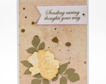 Paper Handmade Greeting Cards, Handmade Condolence Card, Words of Sympathy, Note Cards Handmade, Handmade Sympathy Card