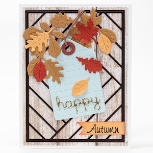 Fall Leaves, Autumn Greeting Card, Handmade Thanksgiving