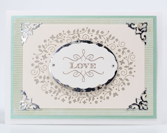 Love, You Will Forever Be My Always, Handmade Paper Greeting Card, Romantic Love Card