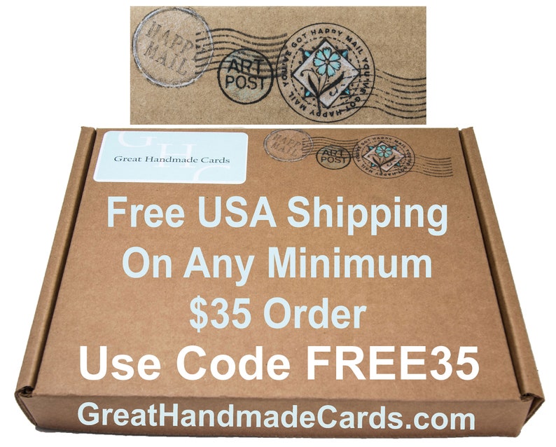 Stars and Stripes, Handmade Note Card, God Bless America, United States image 9