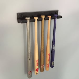 5 mini souvenir baseball bat vertical bat rack