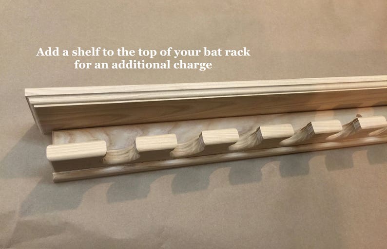 6 Bat Vertical Baseball Bat Rack Wall Mount Display Holder for Full ...