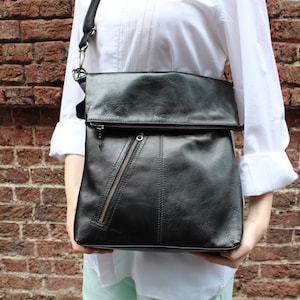 Black shiny crossbody bag store