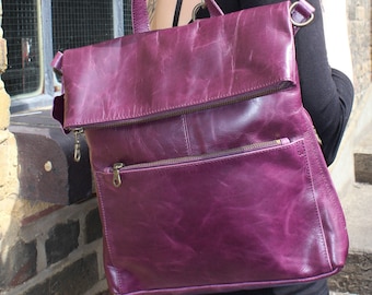 Woman Satchel Handbag Charming Purple Papaver Multi-Functional Womans Fashion Bags Fit for 15 Inch Computer Notebook MacBook 