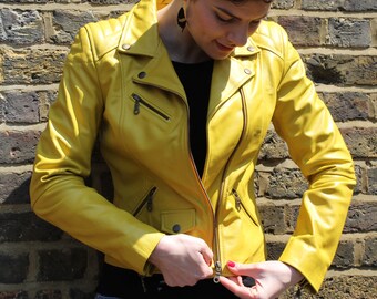 YELLOW CORD レザージャケット Lサイズ 60 イエロー（黄色）系 S レザージャケット(メンズ) - ブランド通販のBUYMA