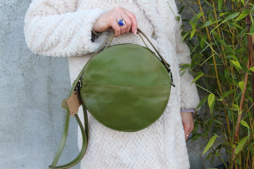 Circular Leather Bag,apple Green Round Handbag,detachable Long Strap,top Handle Round Shaped Purse,cute Apple Green Leather Bag,crossbody - Etsy Circular Leather Bag,apple Green Round Handbag,detachable Long Strap,top Handle Round Shaped Purse,cute Apple Green Leather Bag,crossbody - Etsy