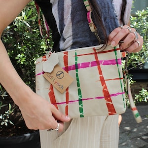 Tie Dye Leather Crossbody Clutch: Small Convertible Bag