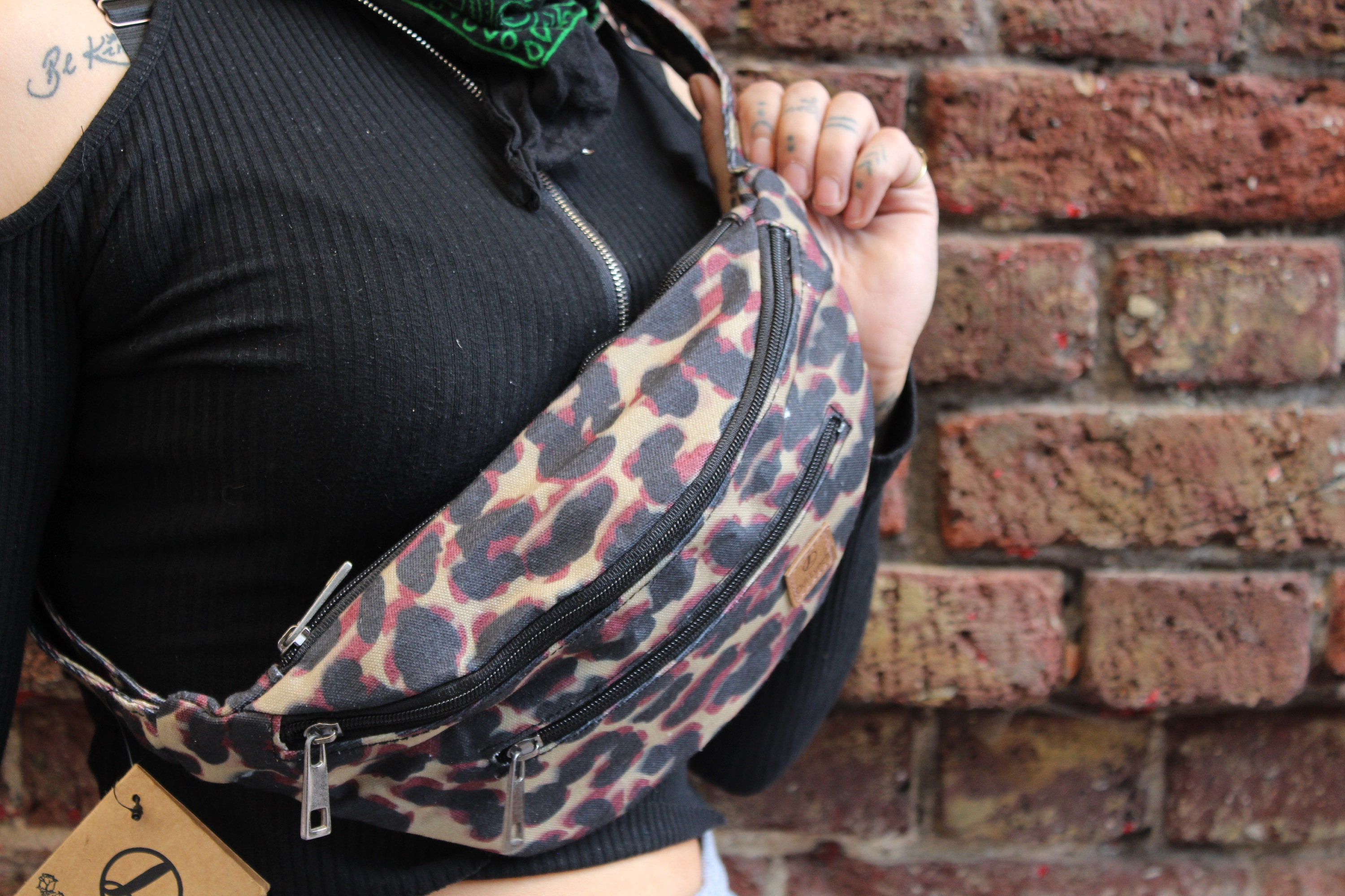 Womens Fanny Pack, Designer Fanny Pack, Cordura Mickey Mouse Fanny Pack