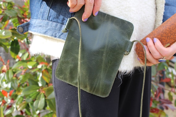 Phone Pouch Long Strap Mobile Cover Bag Cellphone Cover Purse Cross Body Glasses Bag Simple Sleeve for Sunglasses Cellphone Leather Bag Etsy