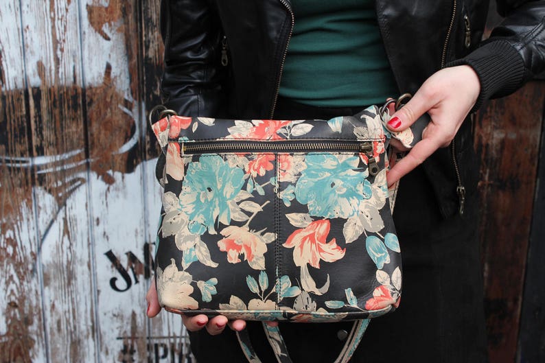 Mini Amelie Spanish Leather Foldover Messenger Bag