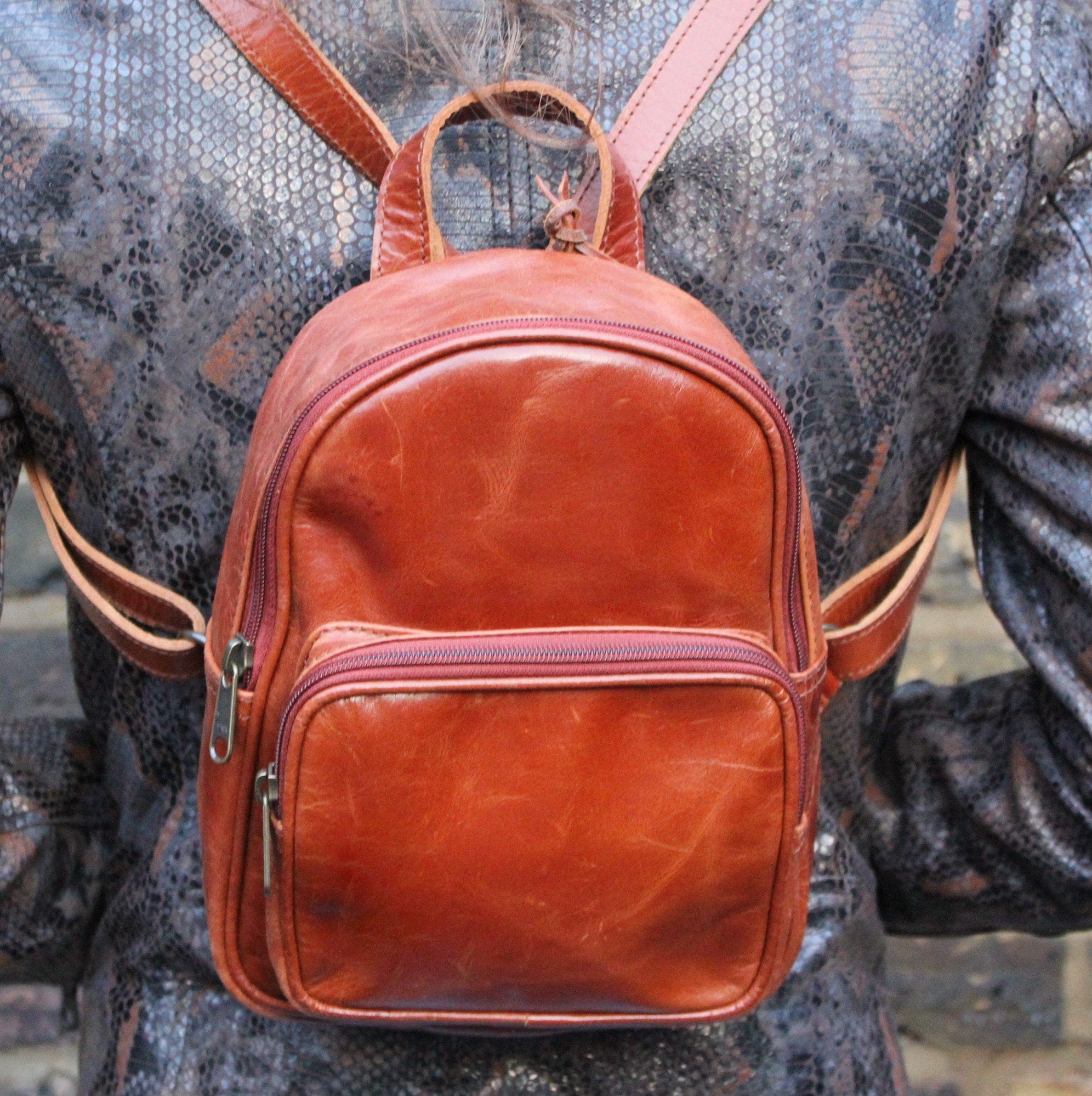 burberry london check and leather backpack Burberry City Check Clip Backpack