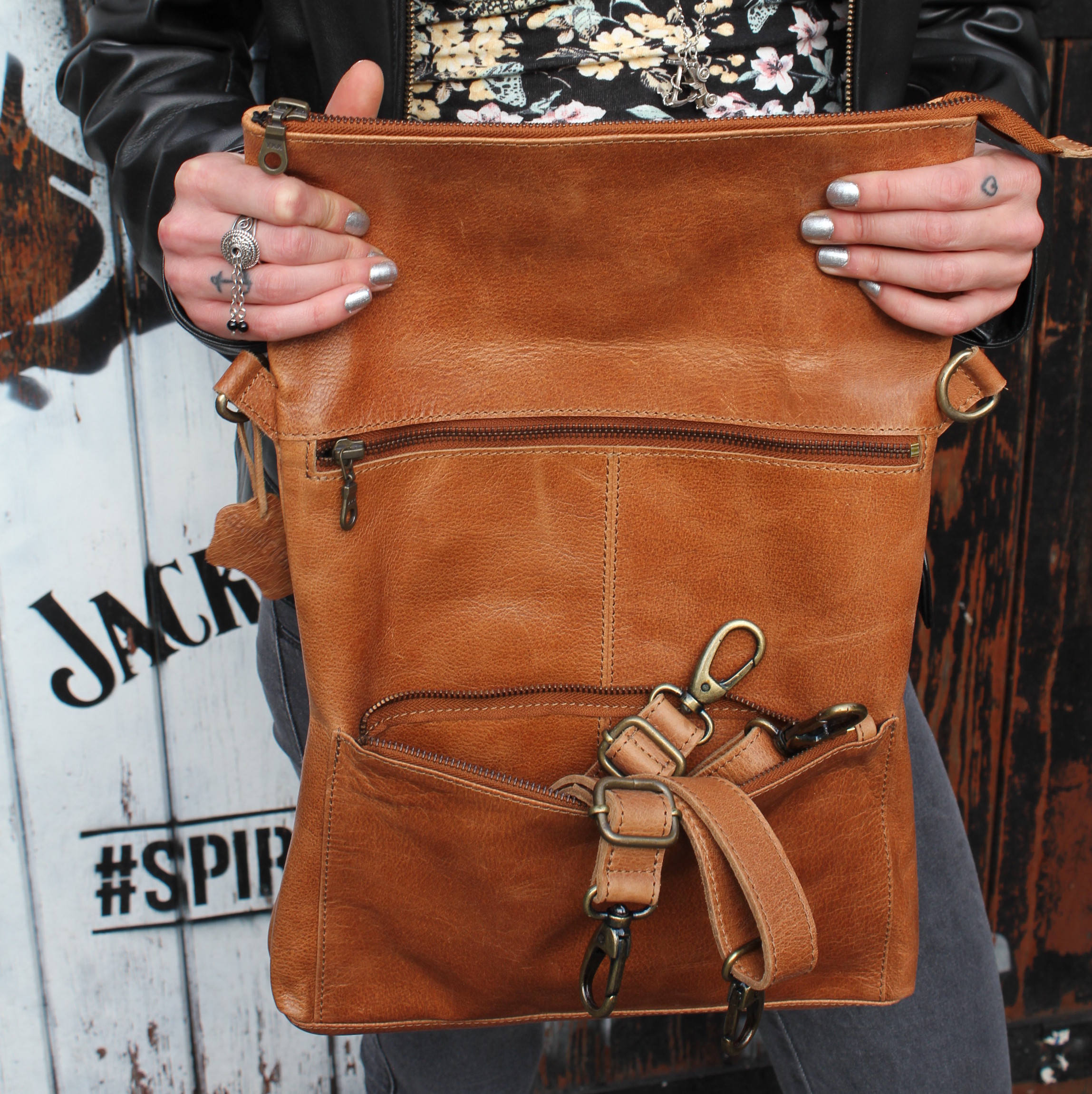 backpack leather handbag Miramar Mini Leather Women's Backpack