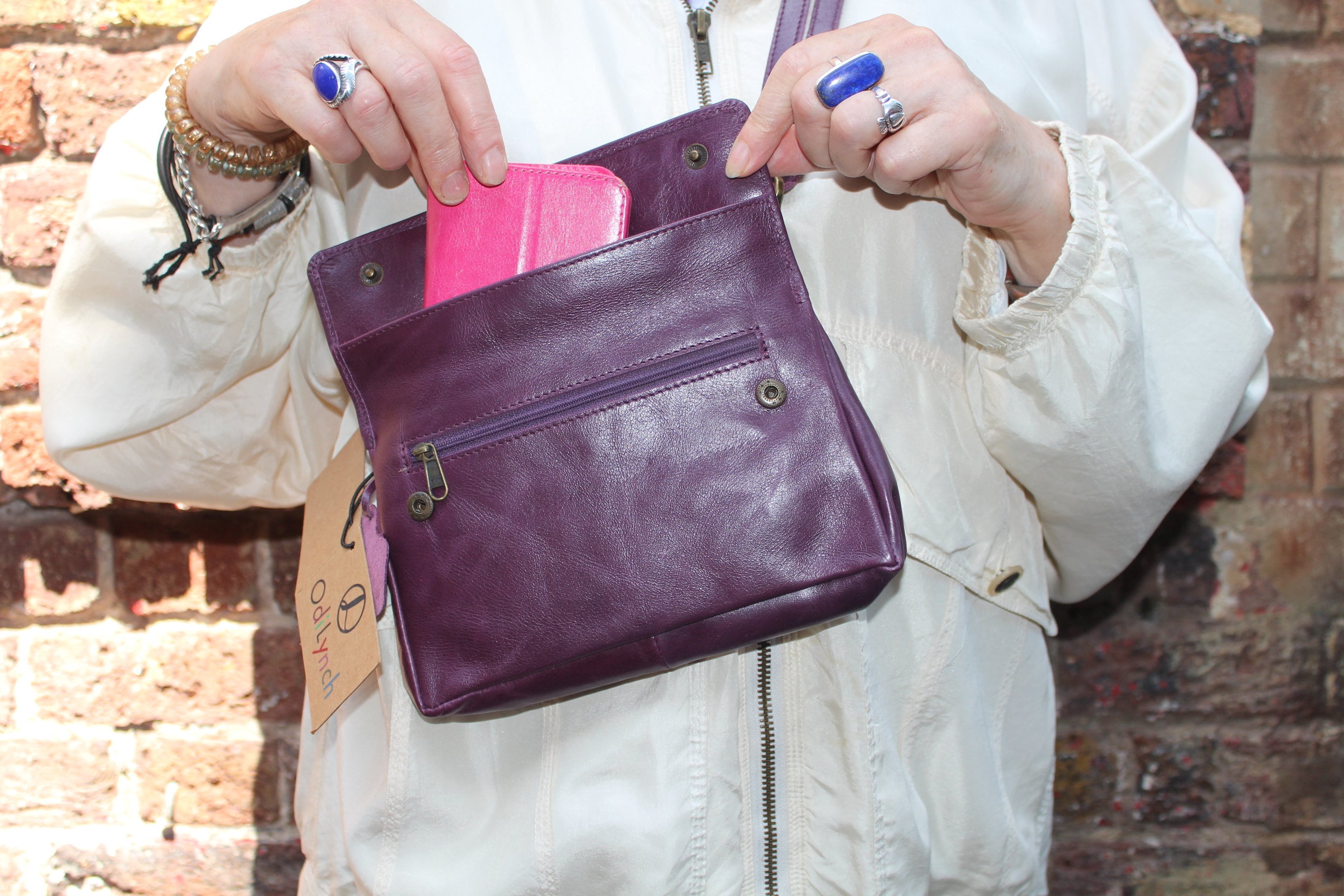 mini leather shoulder bag