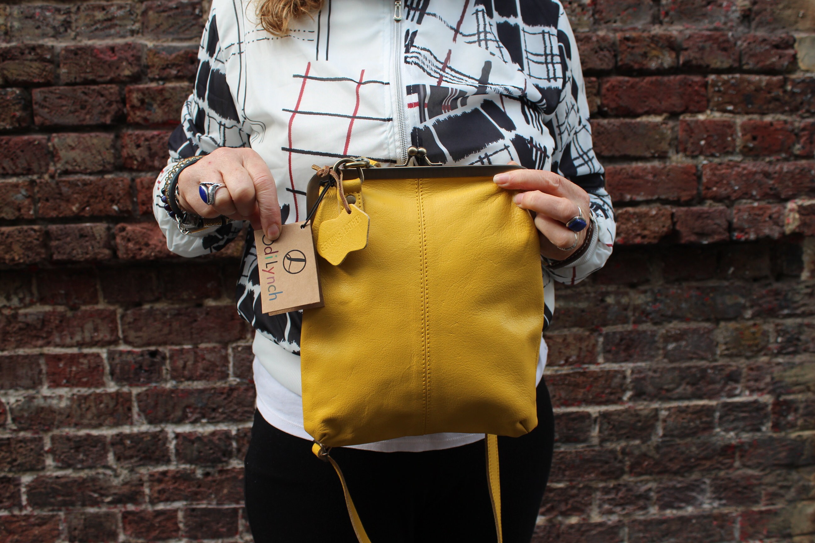Yellow Leather Clip Frame Bag: Kiss Lock Small Purse - Etsy