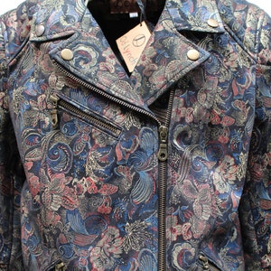 Leather jacket Twinset - Floral embroidered faux leather jacket -  192TP276000006