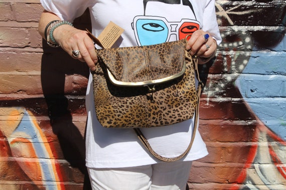 Sac à Bandoulière Léopard DAWRIS - Toile - Grand Modèle - Écharpe Amovible - Daily Use