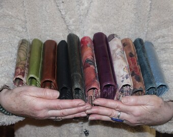 Floral Printed Leather, 'madamzel' Wallet in Soft, Multi
