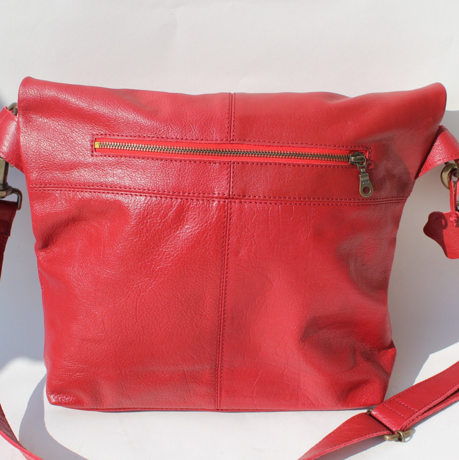 dublin-large-clip-clasp-bag-red-leather-bag-fold-over-clasp-etsy-uk