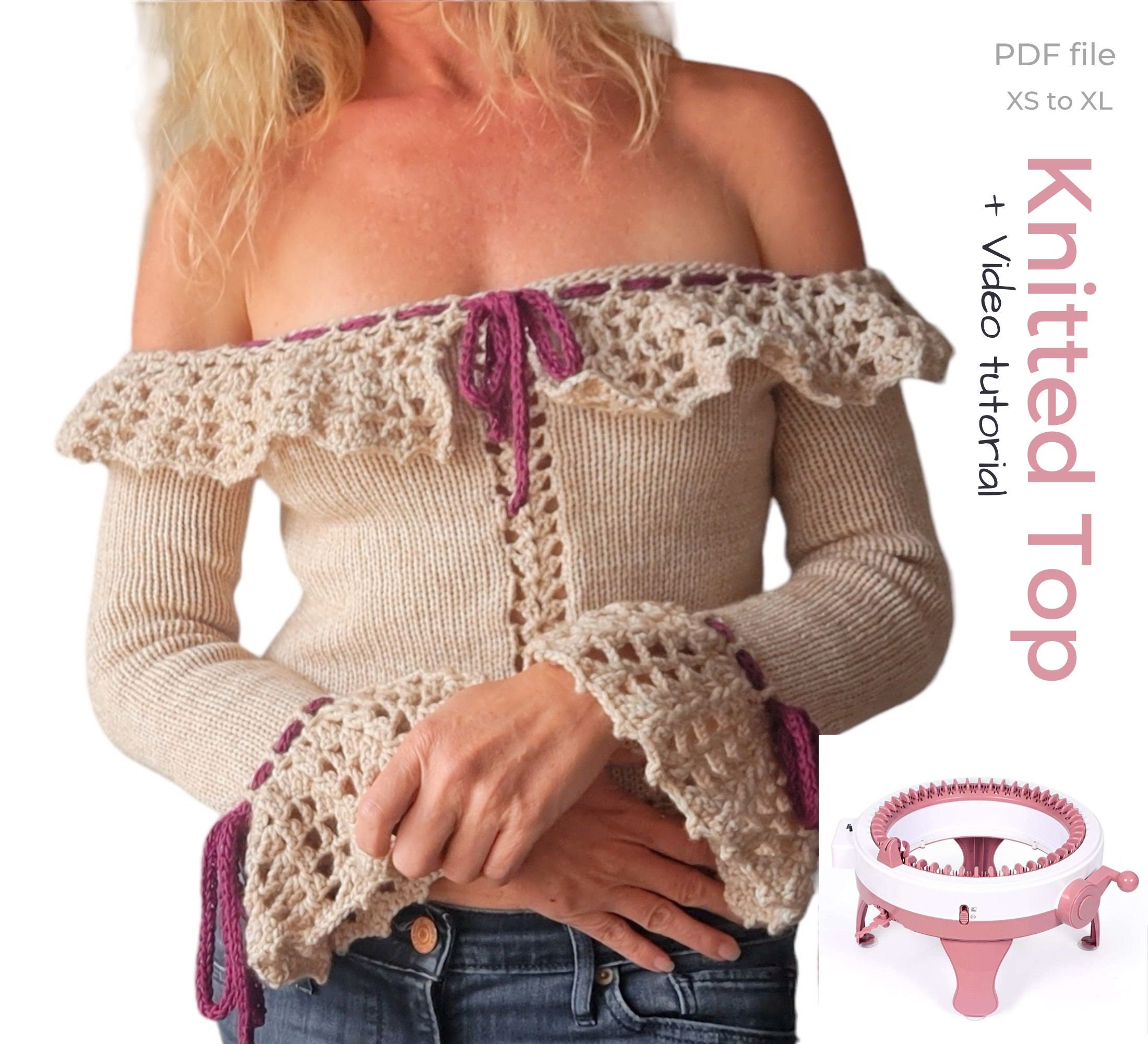 トップス Eaphi OPENWORK KNITTING BUSTIER OPENWORK KNITTING BUSTIER
