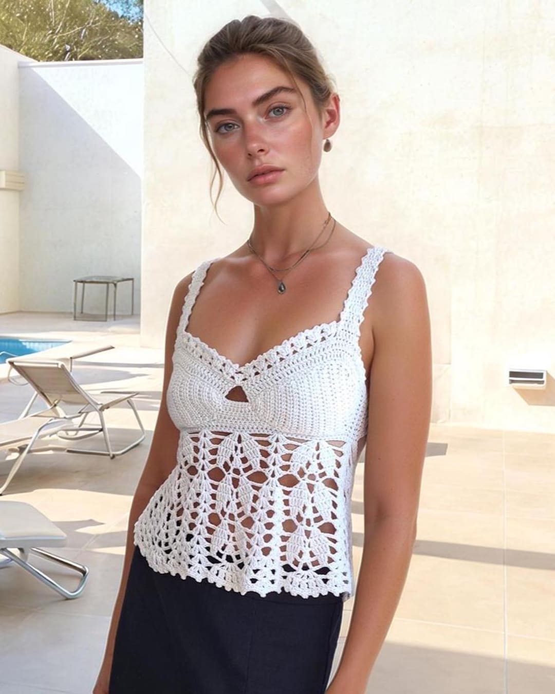 Crochet Bustier Top Pattern for Festival Corset Boho Summer Lace