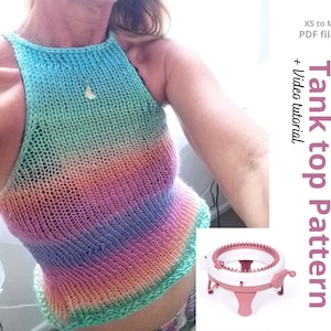 Sentro knitting machine TOP Pattern PDF - Addi top Tutorial!