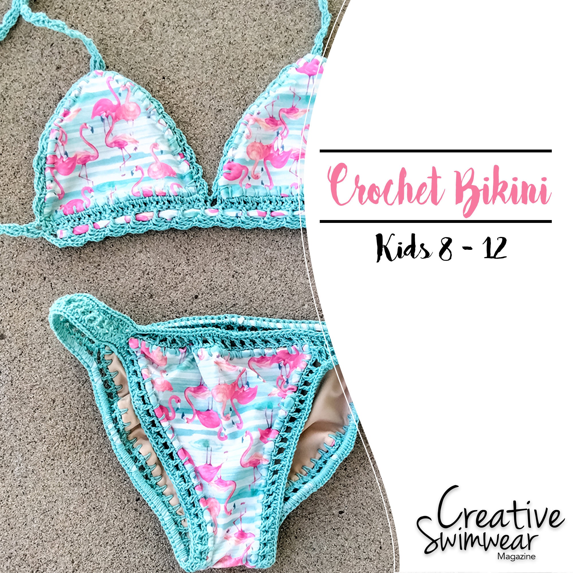 Crochet Bikini Pattern For Kids How To Make Crochet Swimwear Etsy