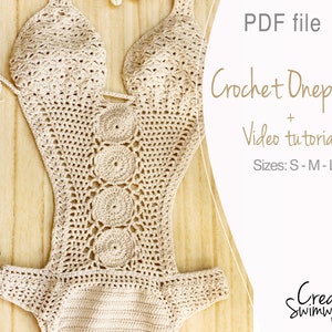 Crochet Swimsuit Pattern and video tutorial - Crochet Bathing suit