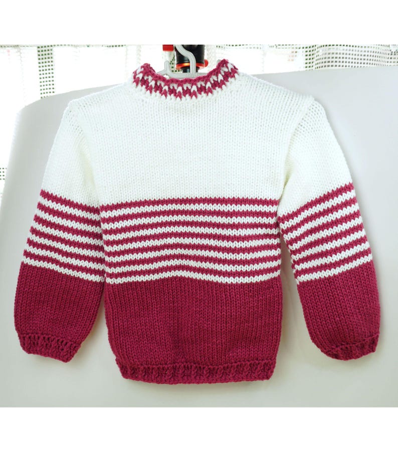 Kids and Toddler Sweater PDF Pattern for Sentro 48 or ADDI Knitting ...