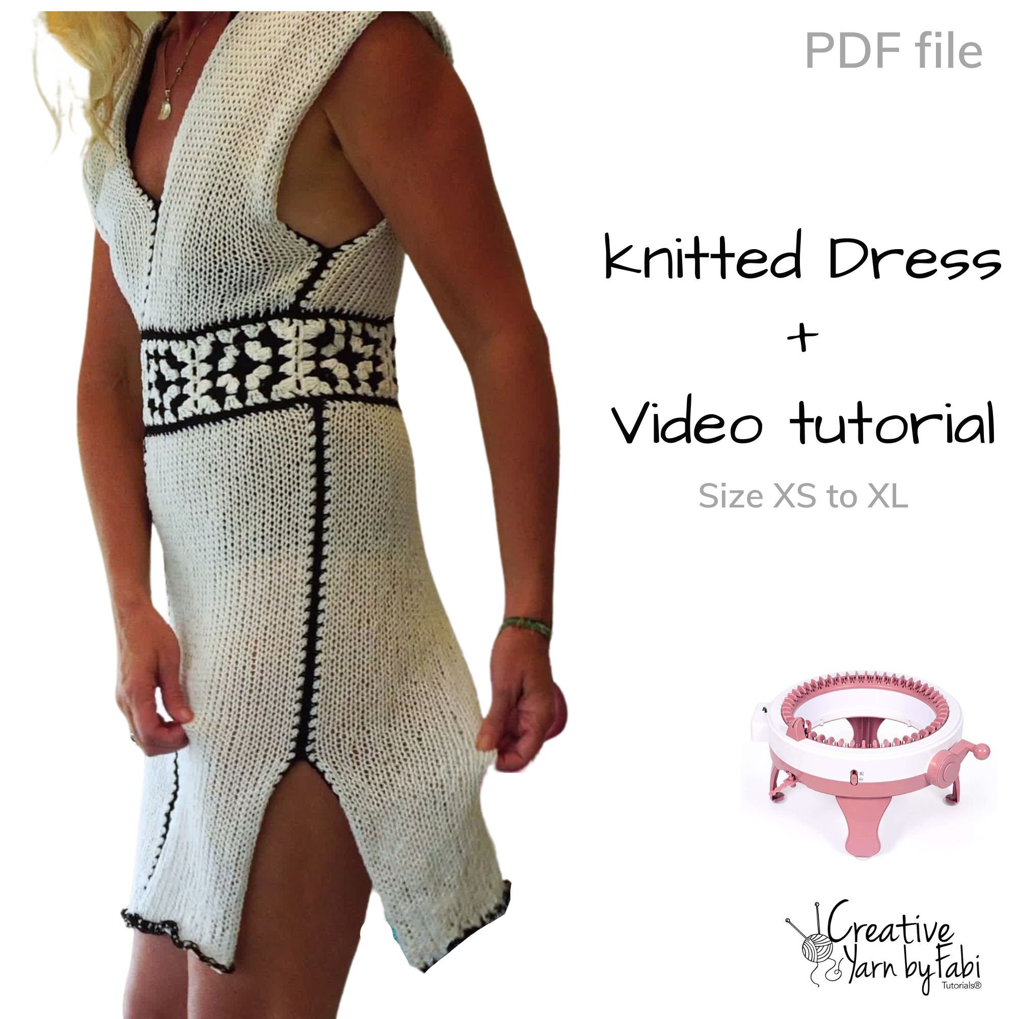 Machine Knitting Dress Patterns - Etsy