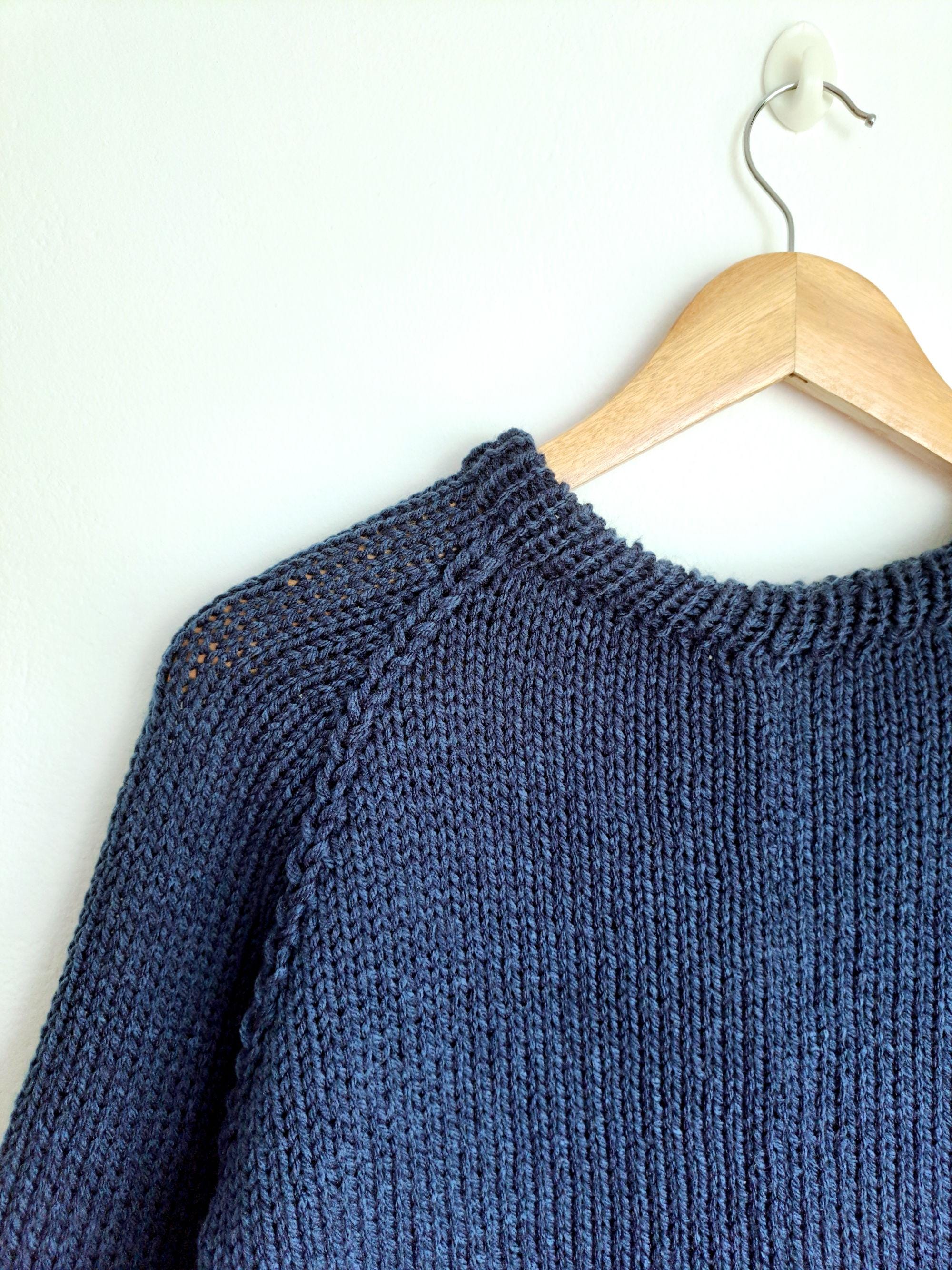 Raglan Sweater Pattern With Stripes for Sentro 48 or Addi King