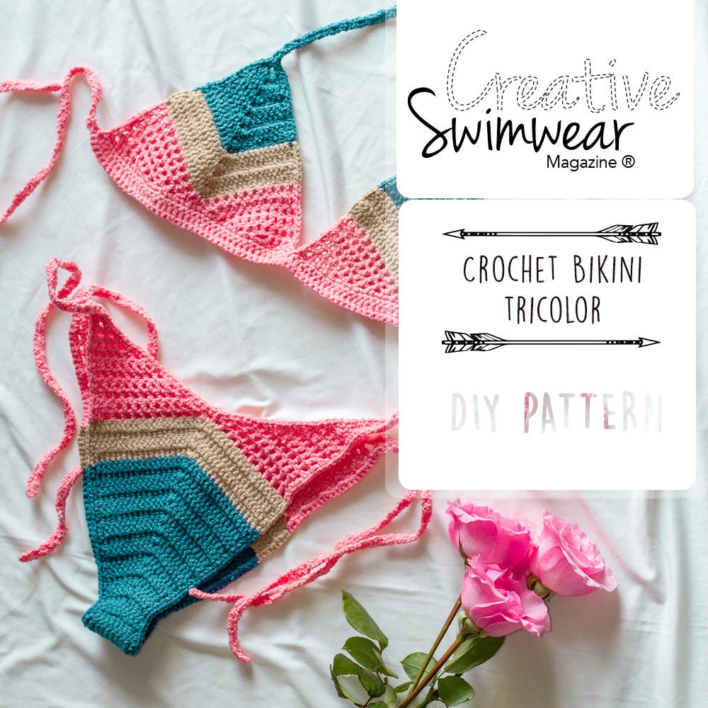 Crochet Bikini Pattern How to make Crochet swimwear Etsy