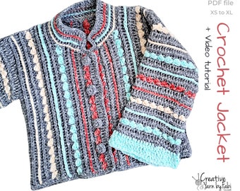 Crochet jacket pattern Channel inspired - Fast making for beginners!