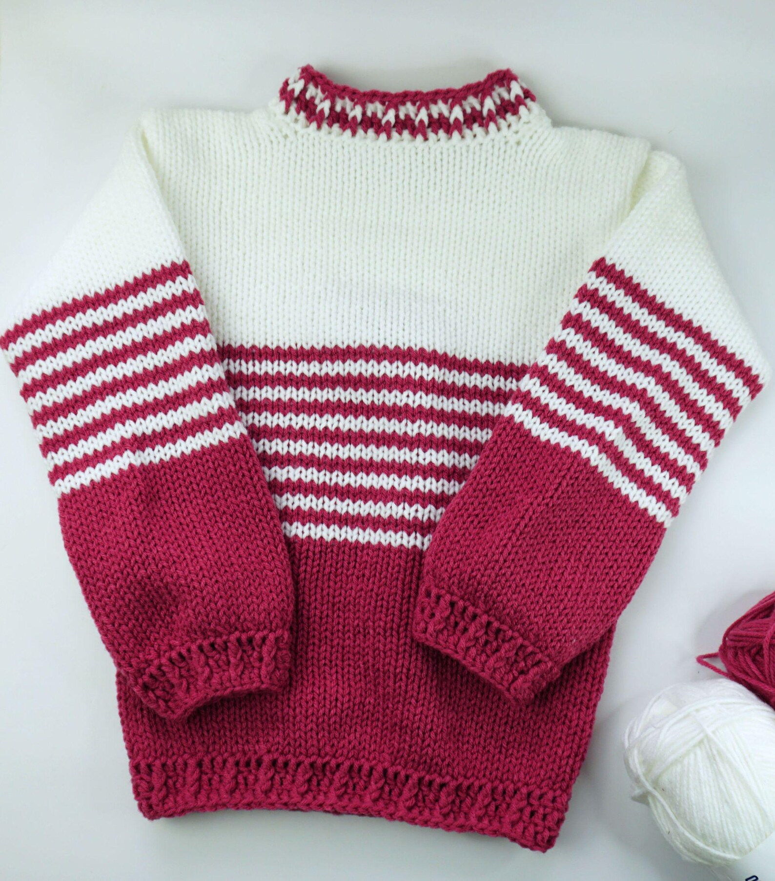 Kids and Toddler Sweater PDF Pattern for Sentro 48 or ADDI Knitting ...