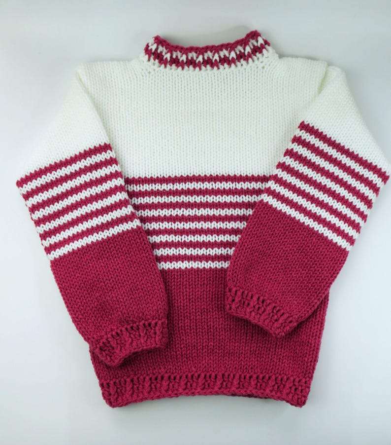 Kids and Toddler Sweater PDF Pattern for Sentro 48 or ADDI Knitting ...