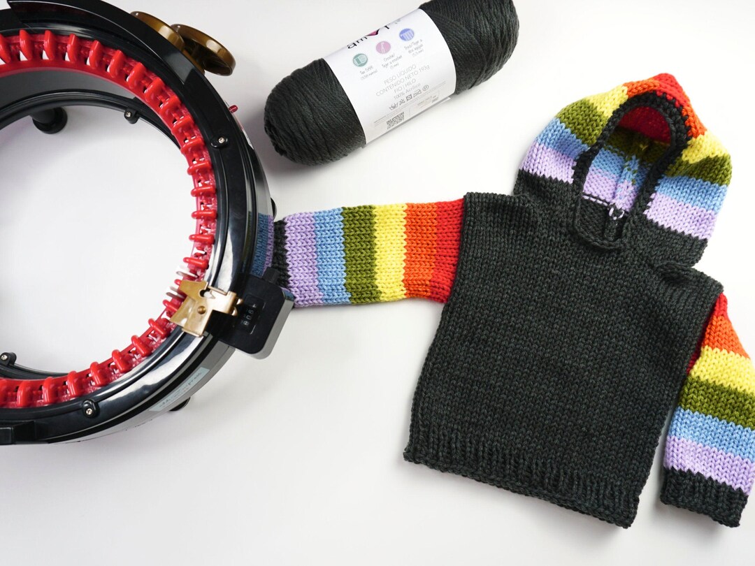 Kids Knitting Sweater Pattern for Sentro 48 or ADDI Circular Knitting ...