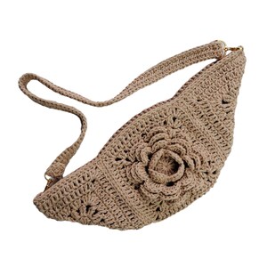 Crochet bag pattern, gift bag for women, sling bag for women, crochet women bag, easy crochet bag, easy bag pattern, Boho Bag, messenger bag, beginner crochet bag, bag flower, summer crossbody bag, granny square bag, festival vintage