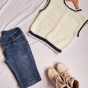 Sleeveless winter Vest pattern with Round neck for Addi kingsize or Sentro 48 needle circular knitting machine! How to make knit Vest