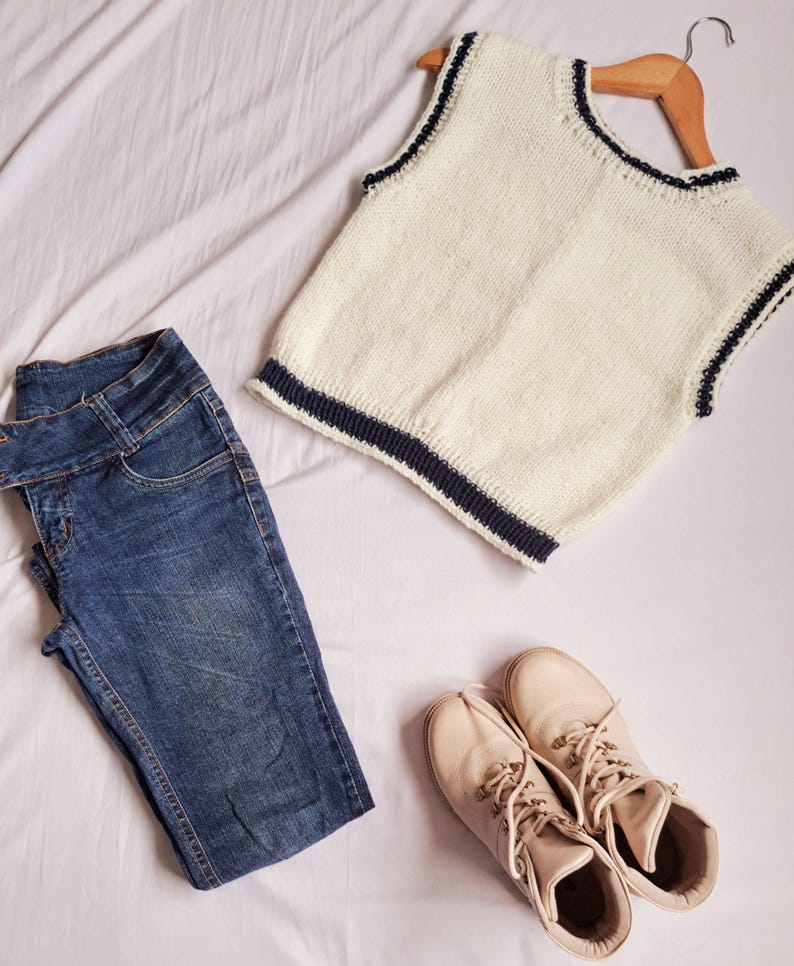 Sleeveless winter Vest pattern with Round neck for Addi kingsize or Sentro 48 needle circular knitting machine! How to make knit Vest