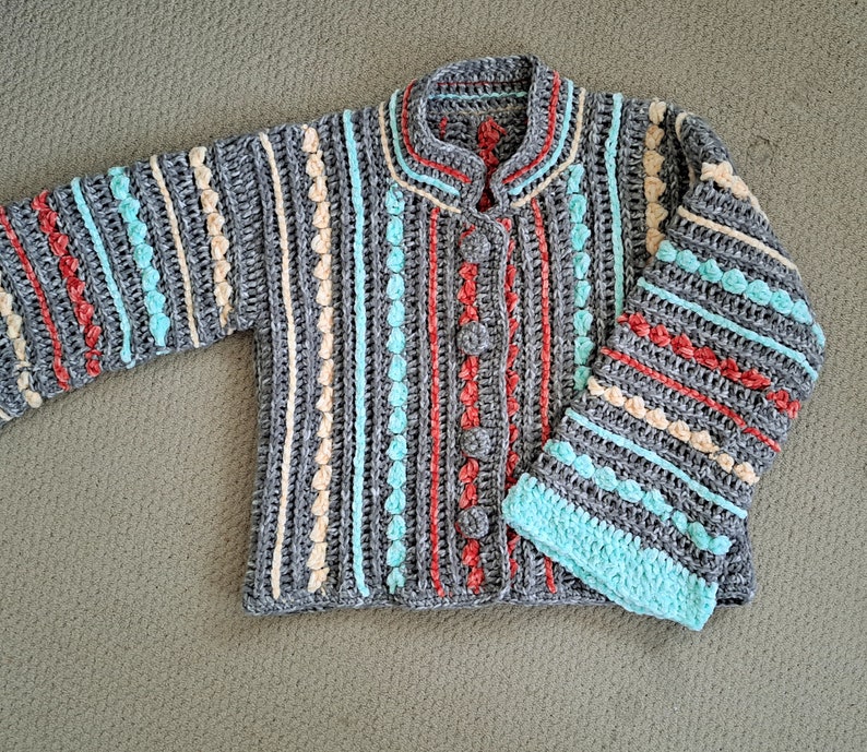 DIY Crochet Collar Jacket Pattern Channel Inspired - Easy Warm Top for ...