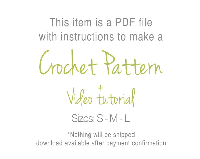crochet PDF top pattern crochet bikini