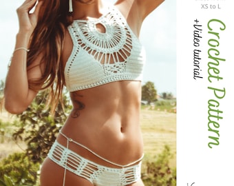 Crochet Bikini PDF Pattern tutorial - How to make Crochet swimwear